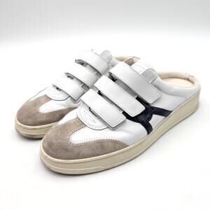 Veronica Beard Reagan Sneaker Mule Round Toe Women's White Size US6.5-7 EU37-38